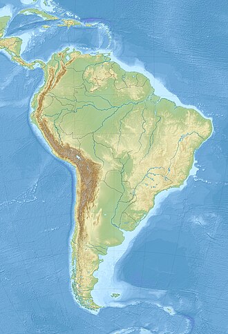 Ubicación en América del Sur