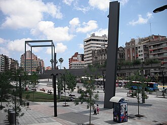 Plaza de Lesseps en Barcelona