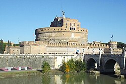 Vista general del Castillo Sant'Angelo en Roma