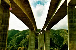 Viaducto de la AP-7 entre Marbella y Estepona