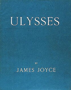 Portada de la primera edición de Ulises de James Joyce