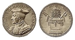 Medalla conmemorativa con la efigie del cardenal de 1503