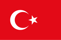 Bandera oficial de la República de Türkiye