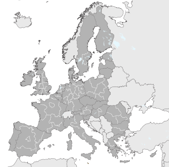 Mapa representativo de las unidades NUTS-1