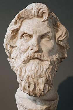 Busto de Antístenes, fundador de la escuela cínica