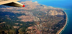 Vista aérea del aeropuerto