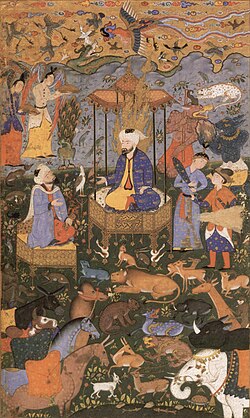 Ilustración de un manuscrito persa del Shahnameh