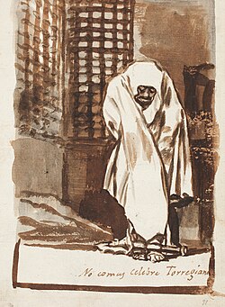Acuarela de Goya sobre Torrigiano