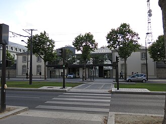 Representación de la fachada del cuartel general de la DGSE en París