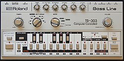 Panel de control de la unidad Roland TB-303