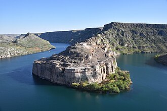 Vista del río Éufrates en Turquía