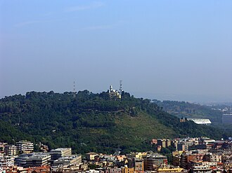 Vista panorámica del Monte Mario en Roma