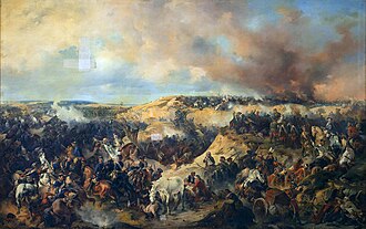 La batalla de Kunersdorf según el pintor Alexander Kotzebue