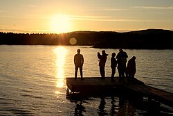 Sol de medianoche en Finlandia