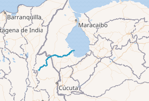 Mapa de la cuenca del río Catatumbo