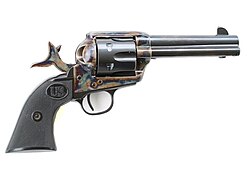 Revólver Colt Single Action Army de fabricación estadounidense.