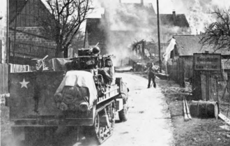 Semioruga M3 operando en Alemania en 1945