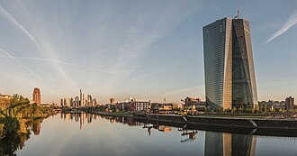 Vista exterior del Edificio del Banco Central Europeo en abril de 2015