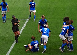 Encuentro entre Italia y Australia en la Copa Mundial de 2019