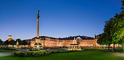 Neues Schloss en el centro de Stuttgart