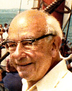 Retrato de Willard Van Orman Quine en 1980