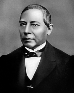 Retrato de Benito Juárez, líder liberal y presidente de la República