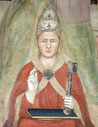 Detalle del fresco de El triunfo de Santo Tomás