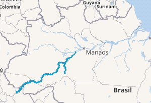 Mapa geográfico de la cuenca del Río Purús