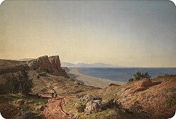 Un paisaje. Recuerdos de Andalucía, costa del Mediterráneo, junto a Torremolinos, 1860
