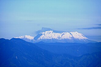 Vista panorámica de la Cordillera Central