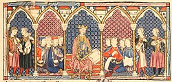 Miniatura medieval procedente de las Cantigas de Santa María.