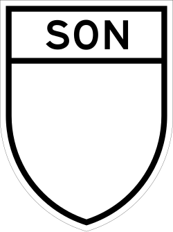 Escudo utilizado para una Carretera Estatal en Sonora.
