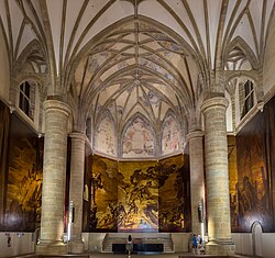 Iglesia de San Telmo y mural de Sert