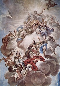 Triunfo de los Medici entre las nubes del Monte Olimpo