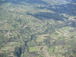 Paisaje montañoso característico de la región de Ipiales