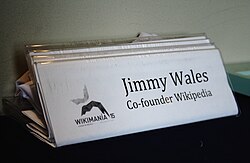 Nombre del cofundador de Wikipedia en Wikimanía 2015
