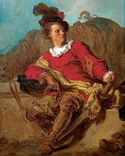 Retrato de Jean-Claude Richard, l'abbé de Saint-Non, vestido a la española en el MNAC de Barcelona