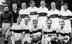 Fotografía del Olympique Lillois, ganador del primer campeonato nacional de Francia en 1933.