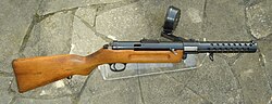 Bergmann MP-18 con cargador caracol