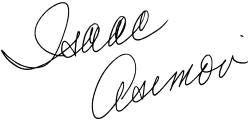 Firma de Isaac Asimov