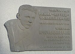 Placa conmemorativa de Henri Vanlerberghe en Lichtervelde