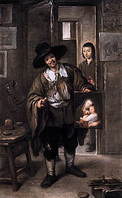 Pintor pobre, óleo sobre lienzo conservado en la Pinacoteca Antigua de Múnich.