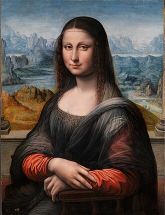 Copia de La Gioconda en el Museo del Prado