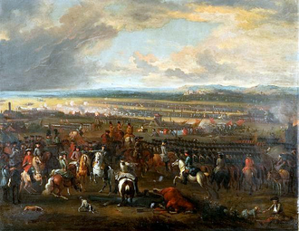 Representación pictórica de la Batalla de Chiari