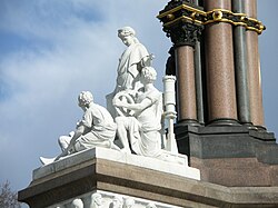 Monumento Albert Memorial en honor al grupo de ingeniería
