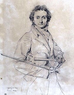 Retrato de Niccolò Paganini