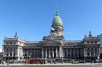 Edificio del Congreso de la Nación Argentina.