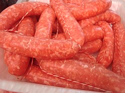 Longanizas frescas de carne de cerdo