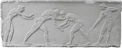 Relieve de la Antigua Grecia sobre el pentatlón