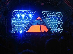 Daft Punk en el festival Summercase de Barcelona en 2006.